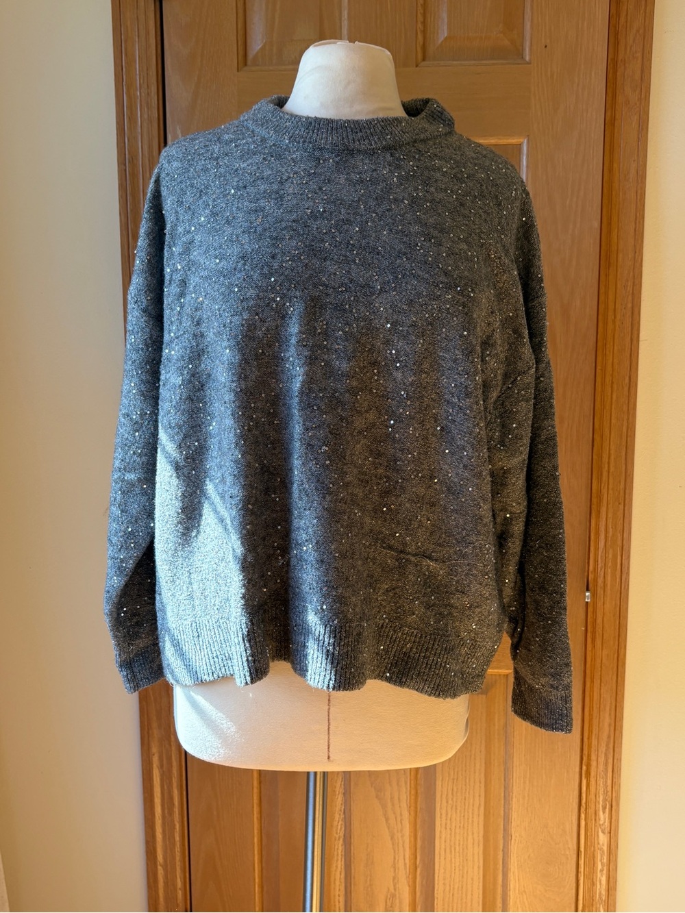 🤍H&M🤍 Women's oversize sequins sweater Sweater -size XL